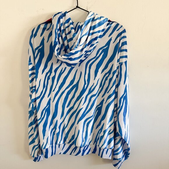 Aviator Nation Blue and Red Zebra Hoodie - Picture 7 of 7